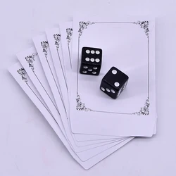 Russia Dice Deluxe Forcing Dice Black Color Russian Dice Magic Tricks Close Up Magia Gimmick Props Comedy Metalism Classic Toys