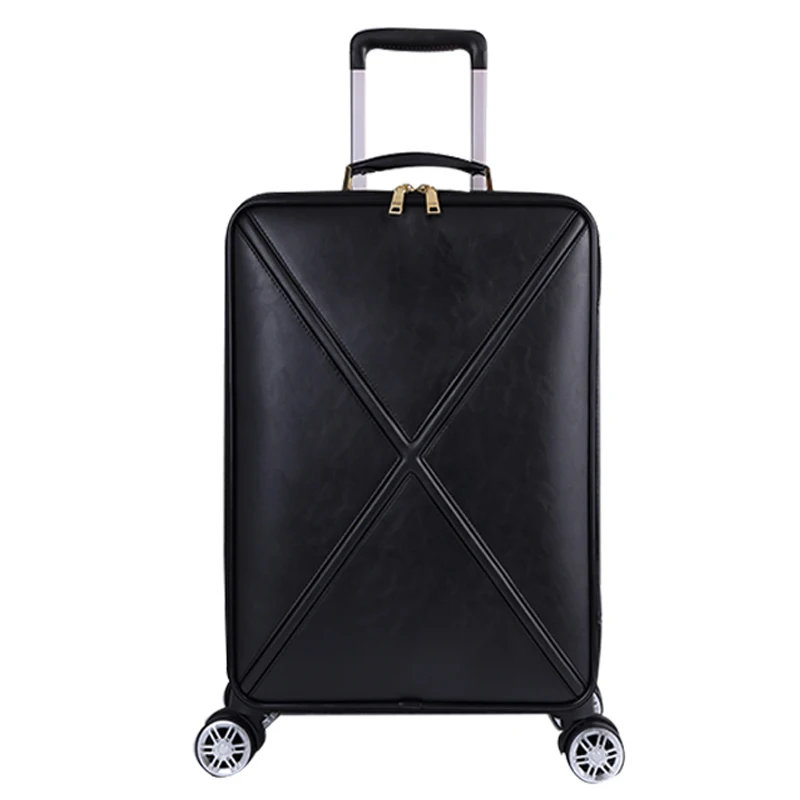 GraspDream 16 "18 inch frauen spinner leder retro trolley 20 24 reise koffer mit handtasche mädchen spinner marke gepäck set