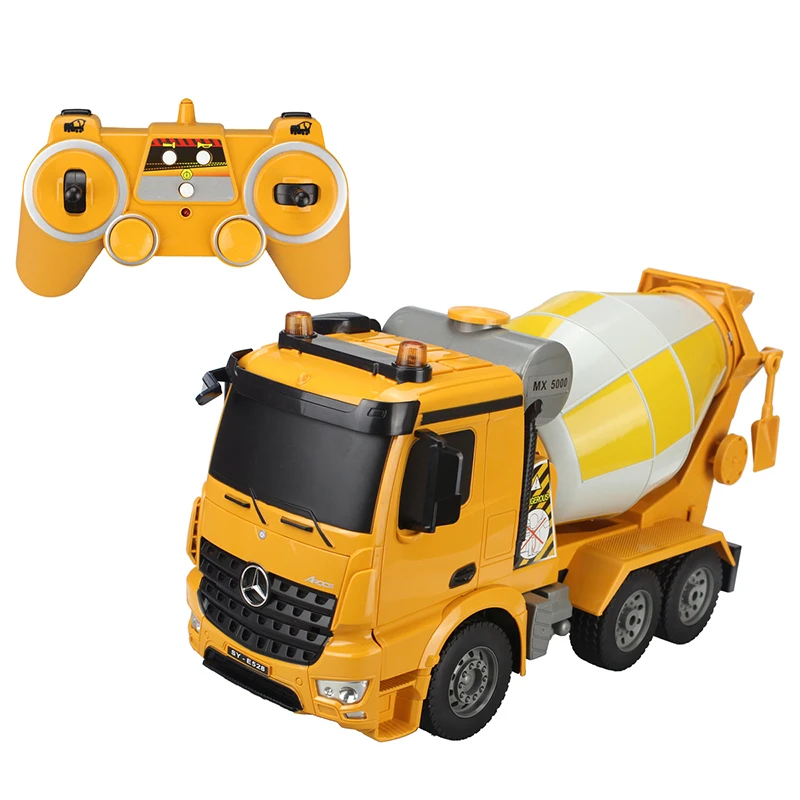 DOUBLE E E528 RC Mixer Truck 1:20 Remote Control Engineering Vehicle Eletric Truck Cement Mixer Model Toys for Boys Xmas Gifts