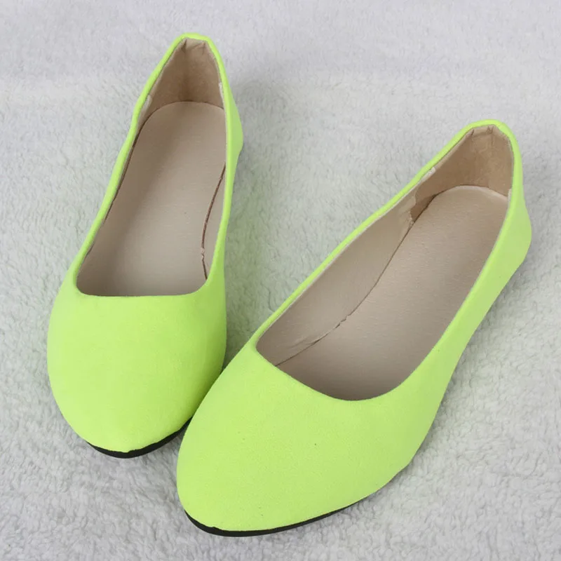 20Colors Women Shoes Candy Color Loafers Spring Summer Slip-on Women Flats Large Size Comfortable Shoes Woman EU41/42/43 WSH2214