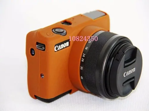 Bagus Lembut Silicone Karet kasus Kamera tas Lensa Kamera Pelindung Tubuh Cover Kasus Kulit tas untuk Untuk Canon M10