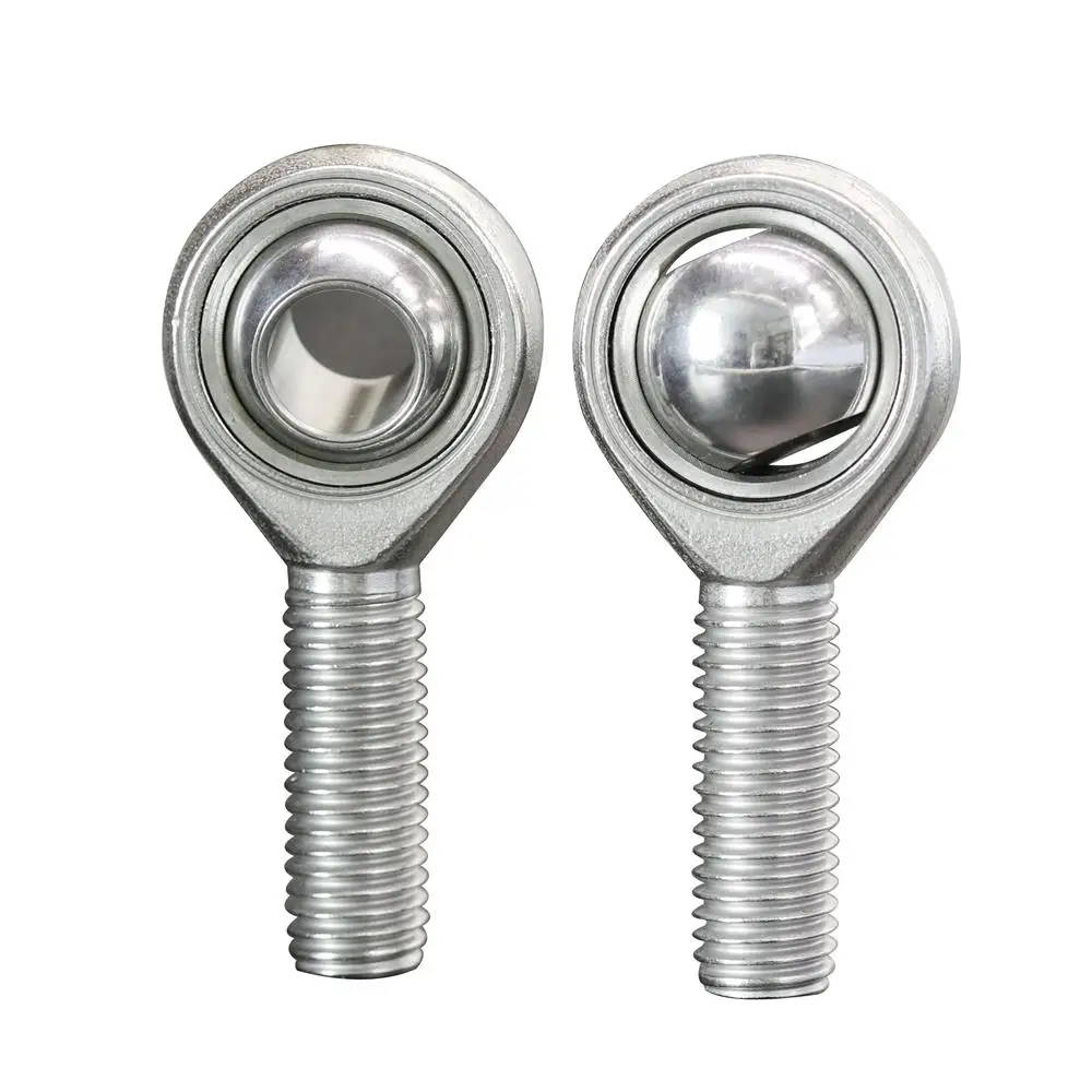 

2PCS SSA10T/K 10mm Bore Diameter Stainless Steel Rod End Bearing M10x1.5 Male Thread Self-Lubricating Rod Ends