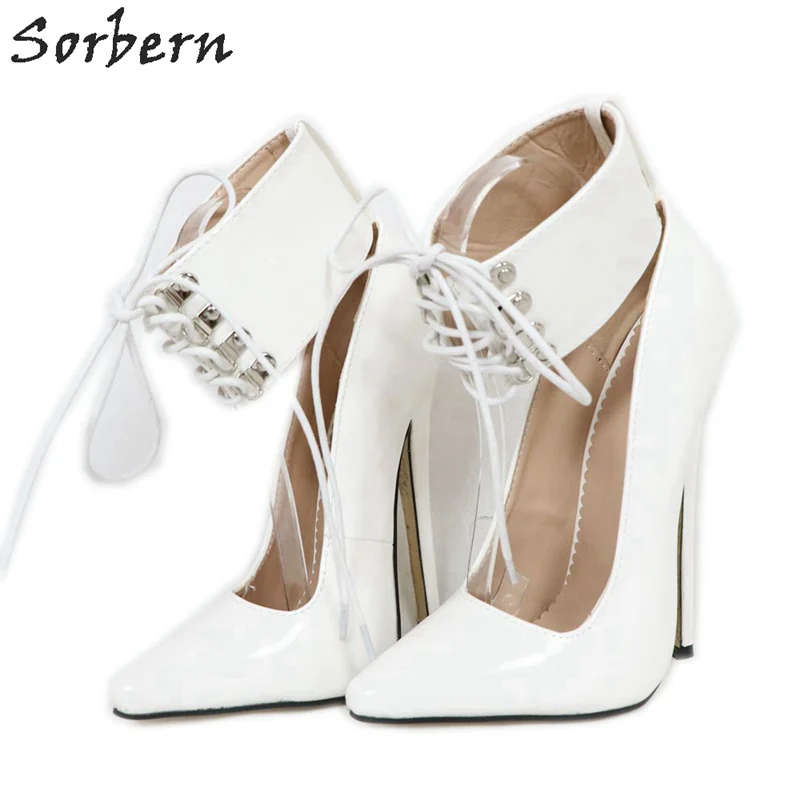 

Sorbern Pumps Women Shoes Black Heels 18Cm Stilettos Spike High Heeled Dominatrix Shoes Custom Color Drag Queen Shoes