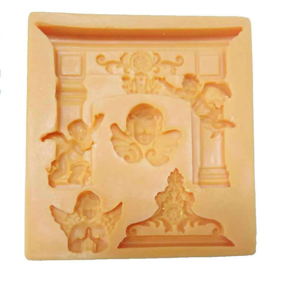 silicone mold angel silicone fandont mold Rome Chocolate molds angels candy mould cake decorating tools sugar craft tools PRZY