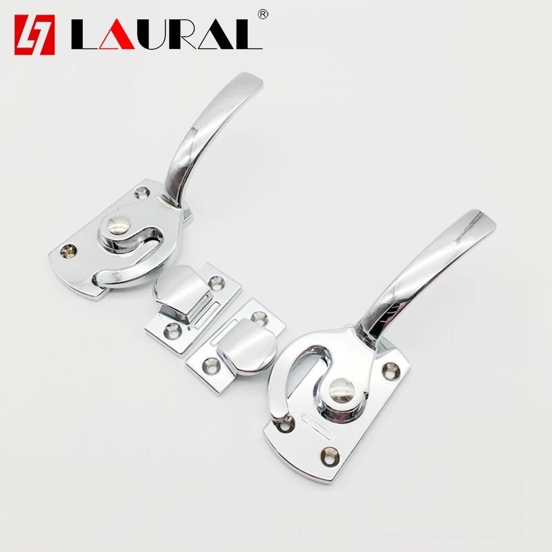Stainless Steel Oven Door Lock Cabinet Sealing Handle Mechanical Flat Pressure Lock for Kitchen Appliances