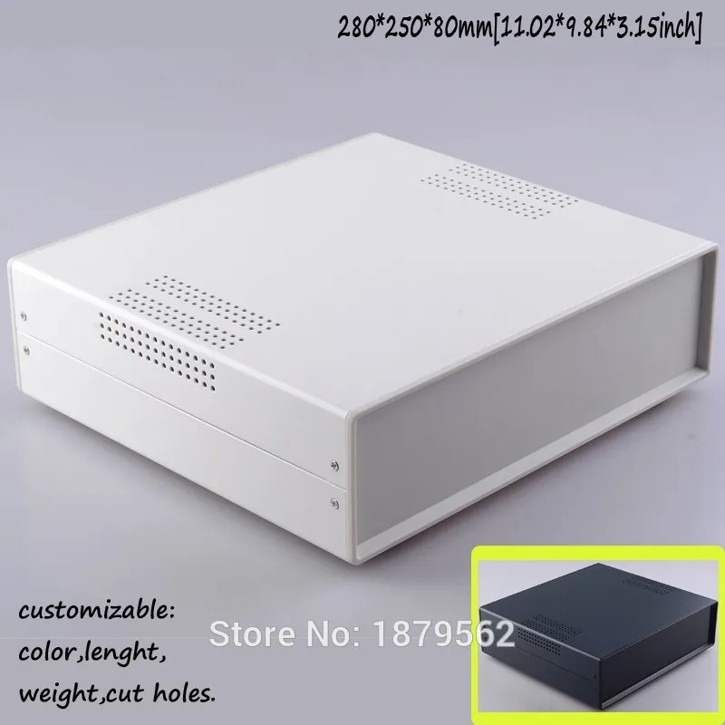 [2 color] 280*250*80mm iron box for electrical project housing DIY control switch case iron waterproof junction box 40009(W250)