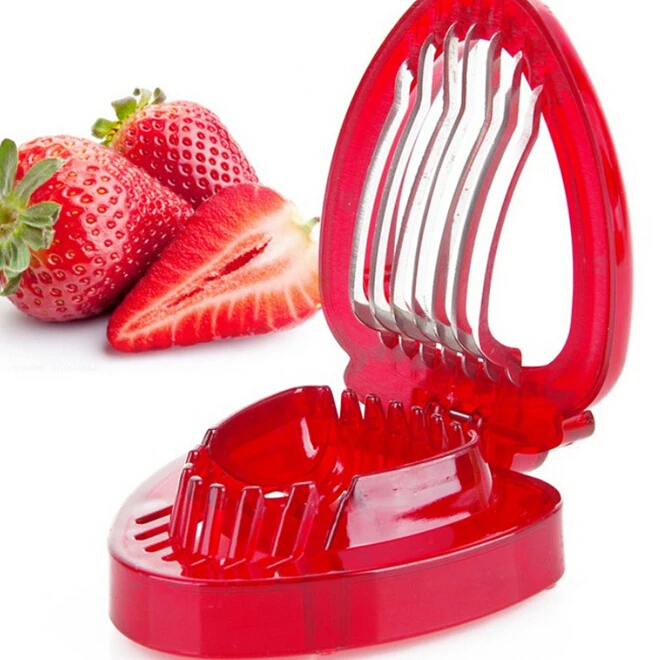 

New Strawberry Berry Stem Leaves Huller Remover Fruit Corer Slicer Cutter ss915