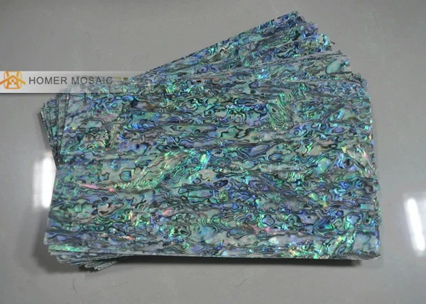 AAA grade New Zealand paua abalone shell laminates 140x240x0.2mm for guitar inlay, furniture inlay, mother of pearl sheet