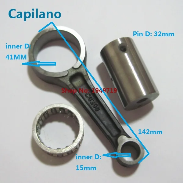 motorcycle CG200 LF200 crankshaft crank rod /connecting rod / conrod for 200cc CG LF 200 con rod  (piston pin 15mm type)