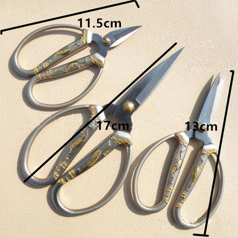 Vintage Steel Heron Shaped Tailor's Scissors European Sewing And Crafts DIY Antique Scissor,10Pcs