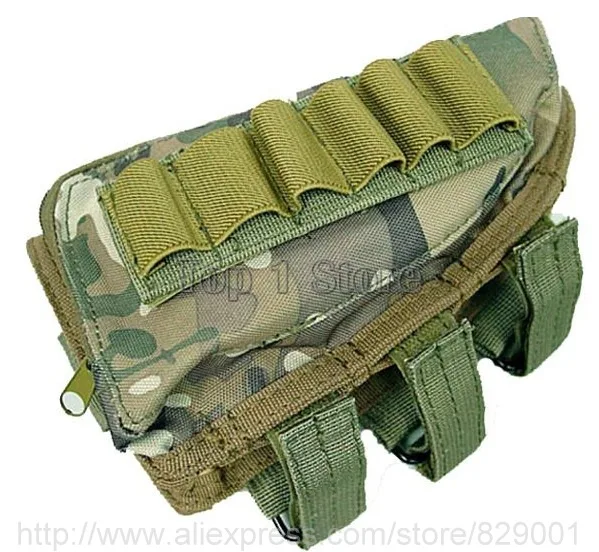 Molle Tactical Accessory Kit parts pendant bag Buttstock Airsoft Short Gun Rifle Ammo Pouch Cheek Pad Magazine Bandolier