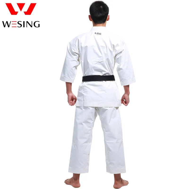 Wesing WKF Approved Karate gi Karate Uniform Dobok Adult Kids Kumite Karate Suit Competition Comfortable Polyester 100%