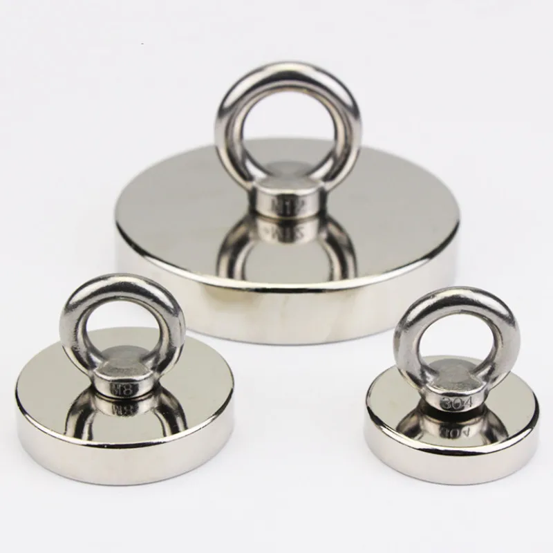 300kg Pull Model  Deep Ocean Search Tool Treasure Hunt Suction Cup Metal Detector Neodymium Magnet Fishing Magnet