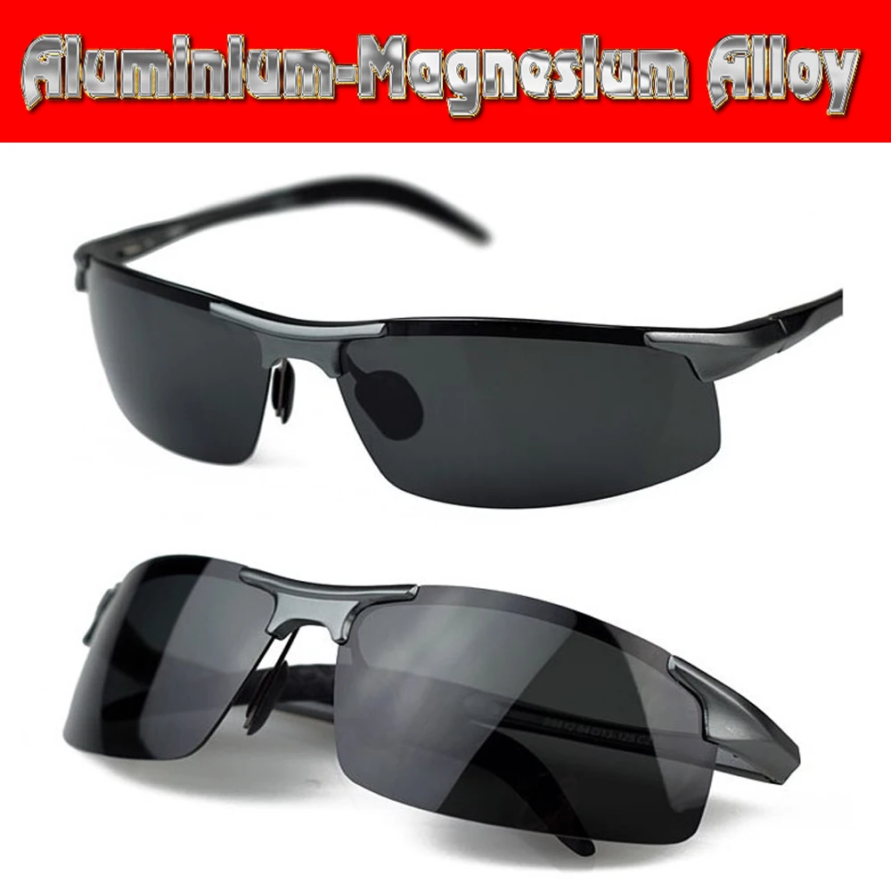 

Lentes De Sol Mujer Oculos Masculino Aluminium Titanium Magnesium Battle Field Style Polarized Uv400 Uv100% Mens Sunglasses