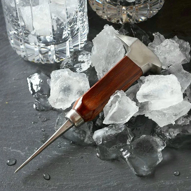 Stainless Steel Ice Picks ice chisel appliance dedicated bartender Double Crushed ice ice Bar Kitchen Tools Bar Accessories