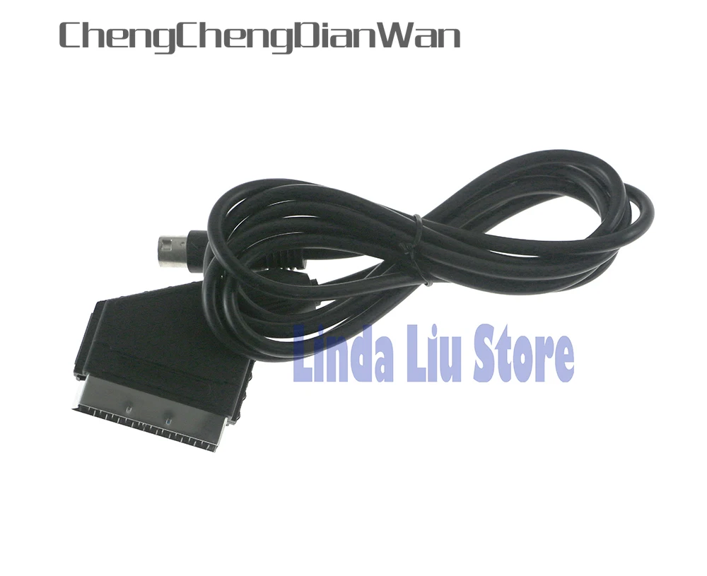 ChengChengDianWan Scart Cable for SEGA Mega Drive 2 for Genesis 2 High Quality 2pcs/lot