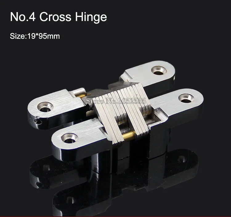 DHL Shipping ! Brand New 100PCS Heavy Duty Hidden Cross Hinges Invisible Concealed Hinges Folding Door Hinges with Screws