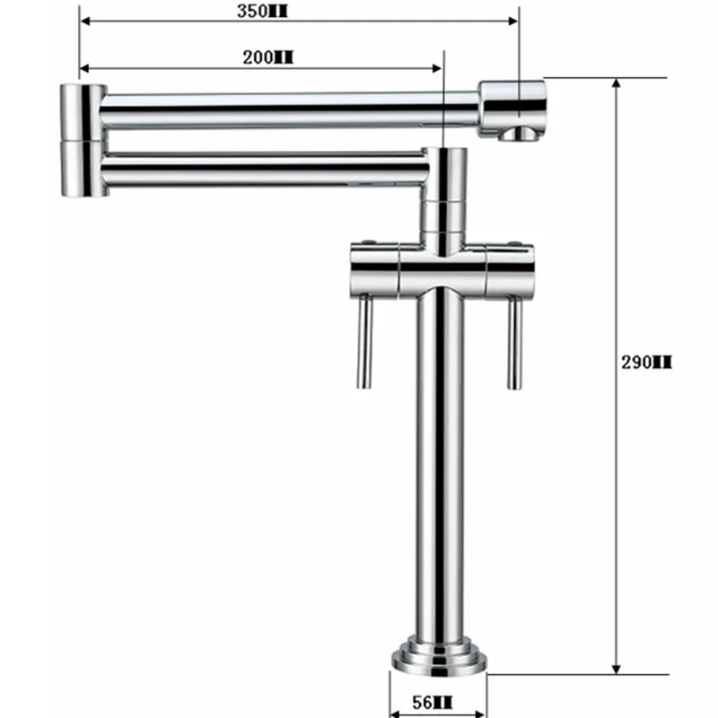 Luxury Golden kitchen faucet 360 degree rotating sink deck mixer double handle kitchen washing faucets