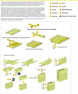 1/35 Scale 3.7cm Flak 36/37 Ammunitions, Container and Ammo Tray (This a model Toys ,Can't Fire, Only For Display)