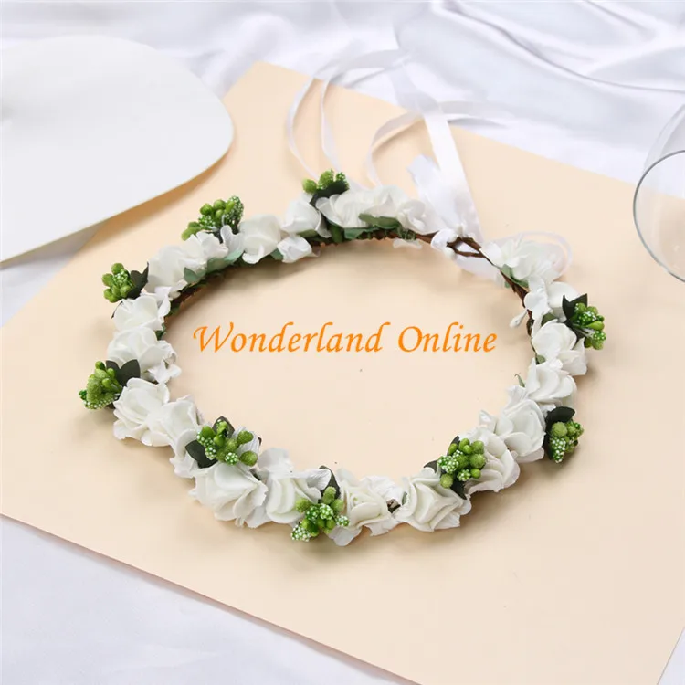 Wedding Decoration Hair Band Bohemian Dress Summer Seaside Beach Flowers Bridesmaid  Hair Band Wreath Lead The Role YYW04