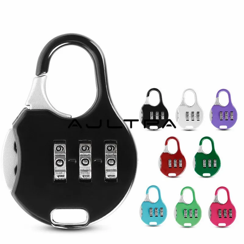 110Pcs 3 Digit Dial Combination Code Number Lock Padlock For Luggage Zipper Bag Backpack Handbag Suitcase Drawer H4494