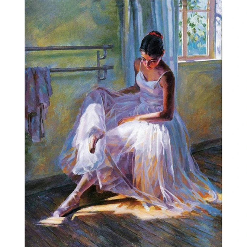 DIY 5d diamond mosaic Ballerina gir handmade Diamond painting Cross Stitch Kits Diamond Embroidery Patterns Arts Home FR292