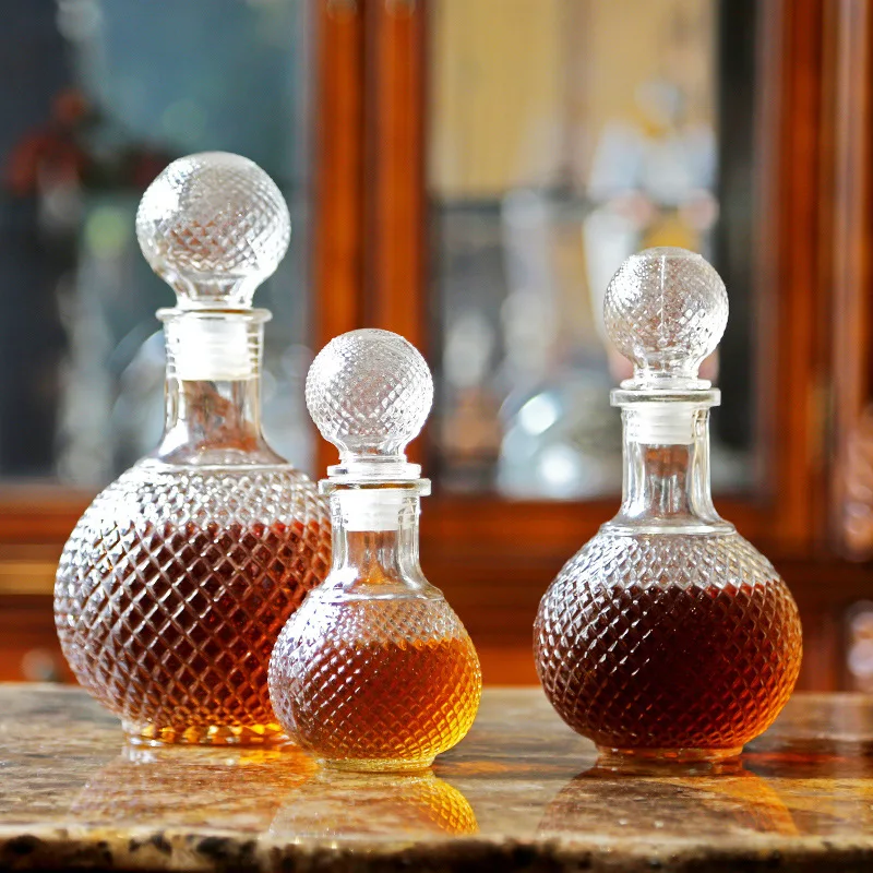 250ml 500ml Glass Crystal Red Wine Decanter Wine Bottle Decanter