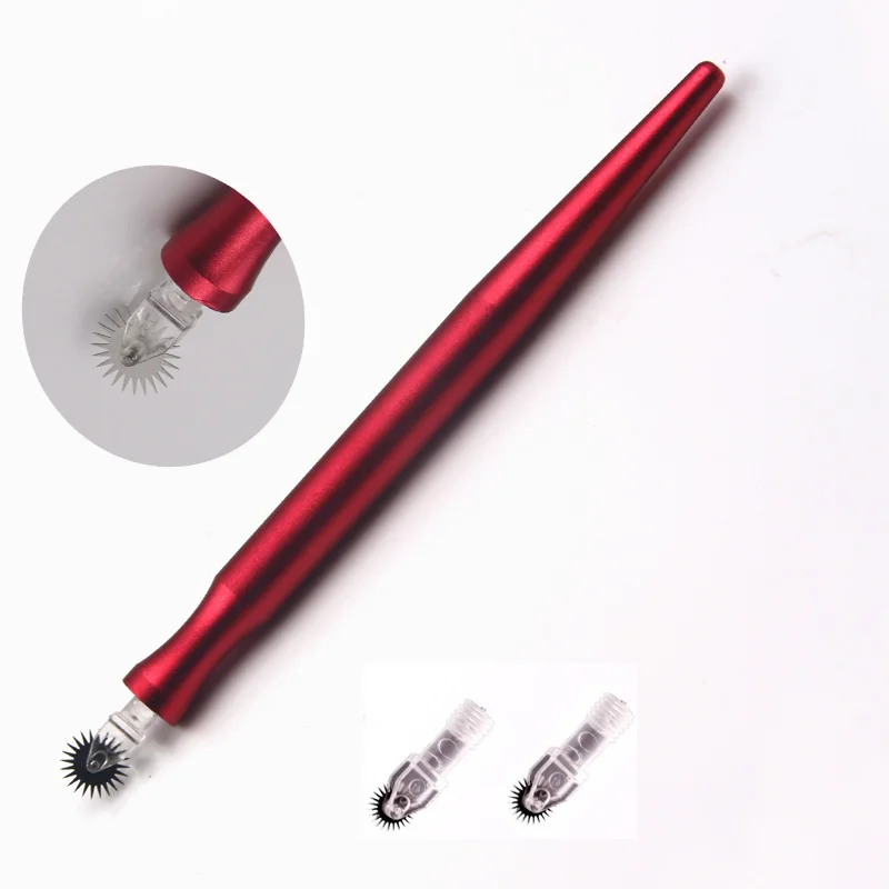 10pcs 6.3mm microblading needle back roller easy color fog eyebrow needle roller professional for permanent makeup with a pen