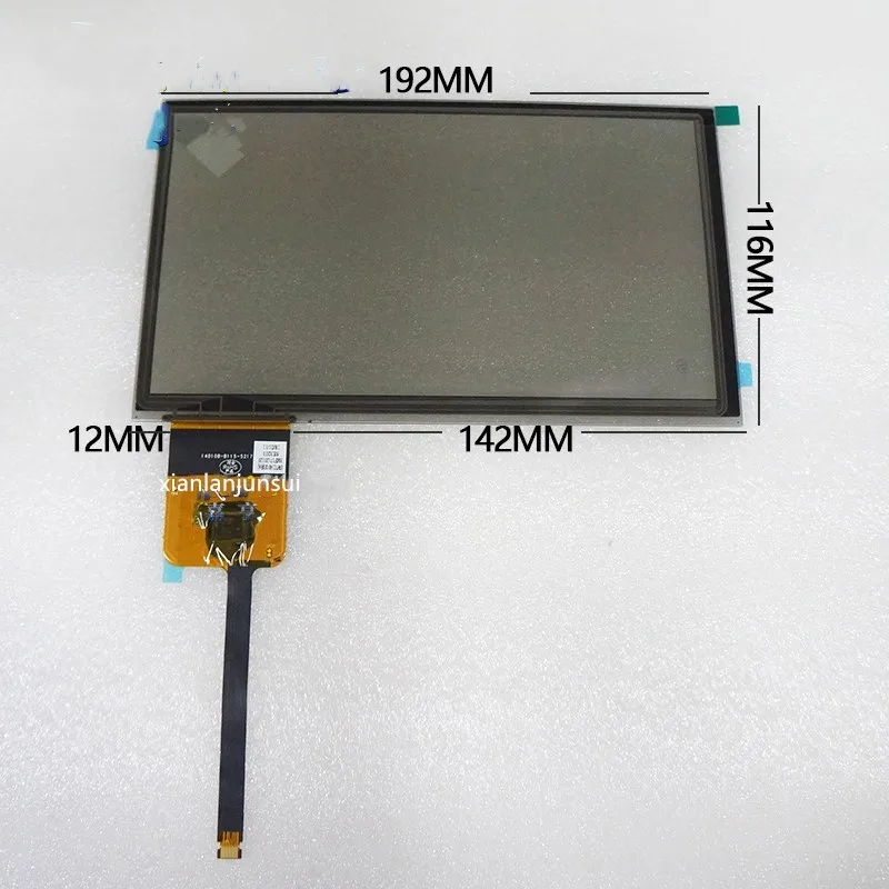 

8-inch car touch screen 192x116mm capacitive touch 10PIN connected to TP