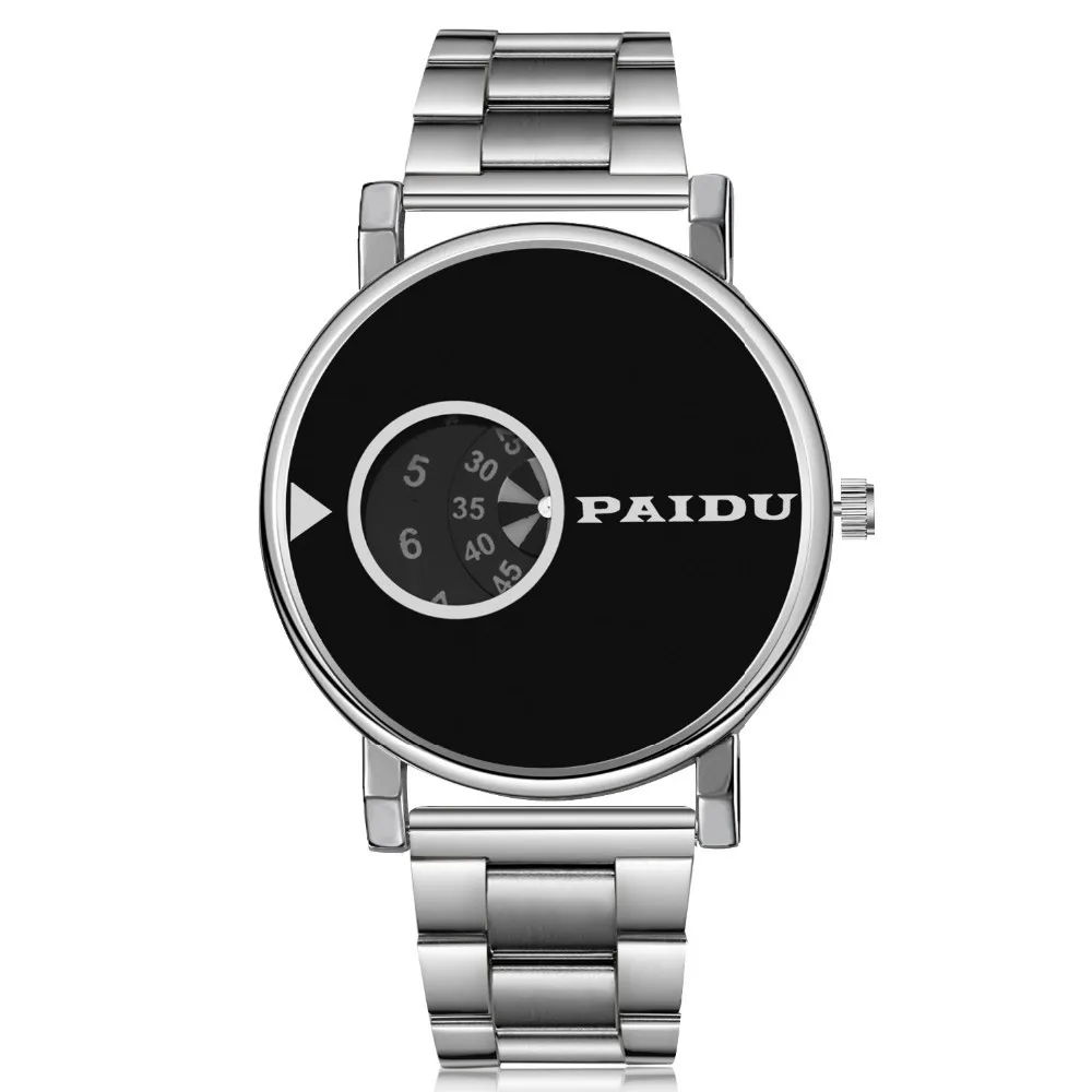 

Famous Brand Paidu Modern Watches 2020 New Fashion Creative Cool Quartz Watch Silver Stainless Steel Mens Watch reloj hombre