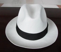 Pure wool felt hat  Stylish wool large brim formal bailey borsalino godfather fedora hats for mens stage proformance hat  B-1539