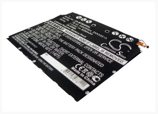 

Cameron Sino 3250mAh battery for MOTOROLA MZ604 Xoom XOOM MZ500 MZ600 MZ601 MZ602 MZ603 MZ604 SNN5881A Tablet Battery