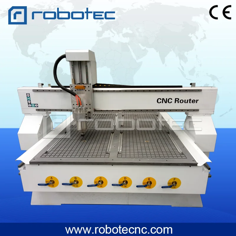 ROBOTEC Hot Sale!! 3D Aluminum Cutting Machine/Cnc Router 1325 With Vacuum Table/Wood Working Machine 1530
