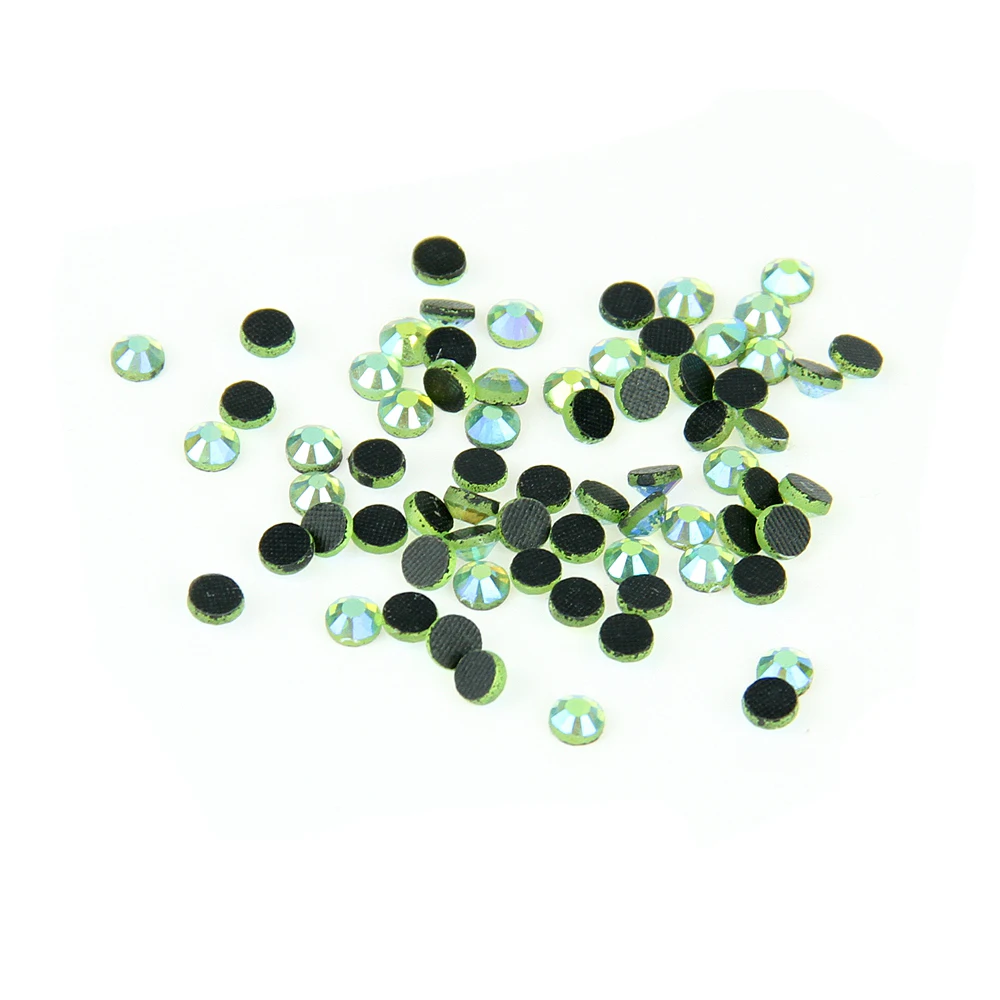 Peridot AB 500 Gross ss10 2.7-2.9mm Good Quality Crystal DMC Flatback Hot Fix Rhinestone Glass Strass Hotfix Rhinestones