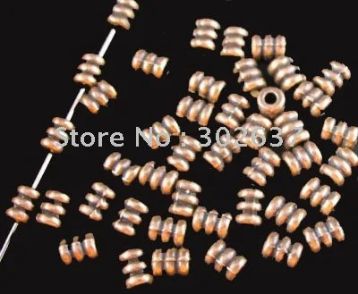 FREE SHIPPING 750pcs Antiqued copper plt screw tube spacer beads A158C