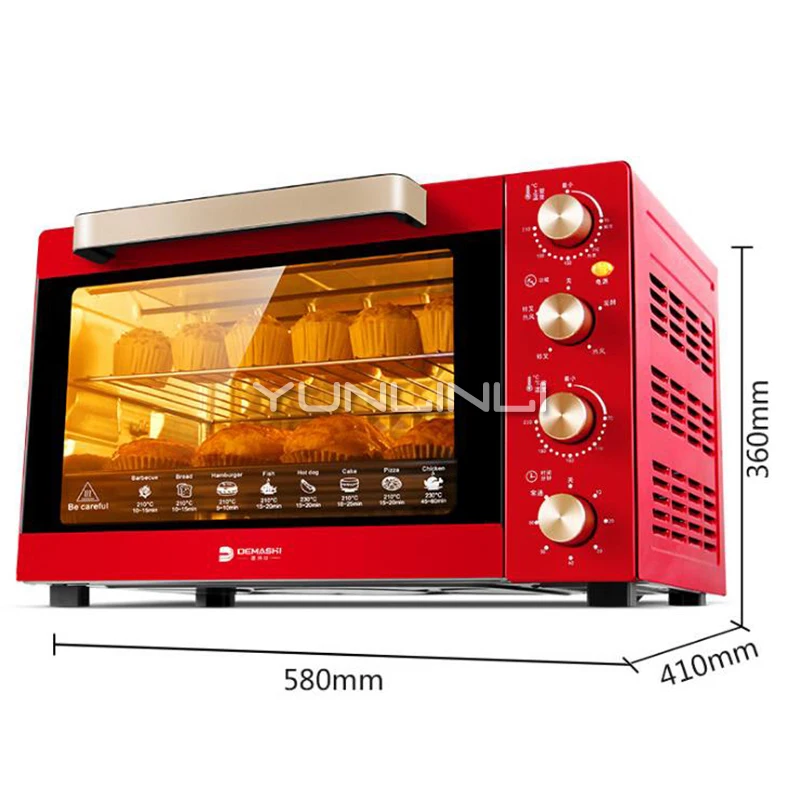 Commercial Electric Oven 46L Large Capacity Baking Cake Bread Multi-function Oven