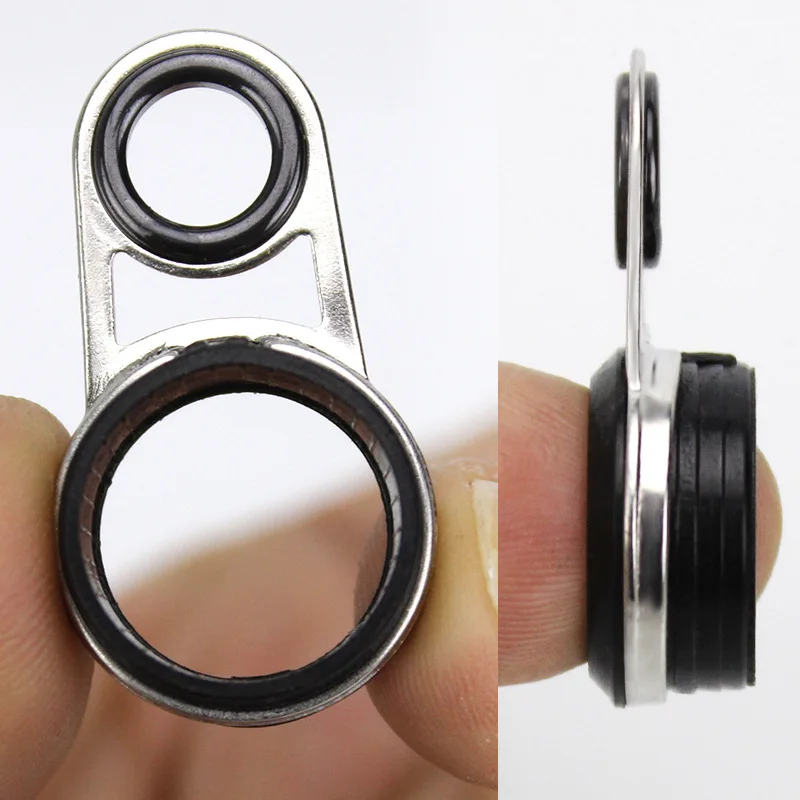 Rock Angelrute Guide Ring Guide Eye Top Ringe Weitwurf Teleskop Angelruten Linie Kreuz Lot 3 Stück – Detail 7