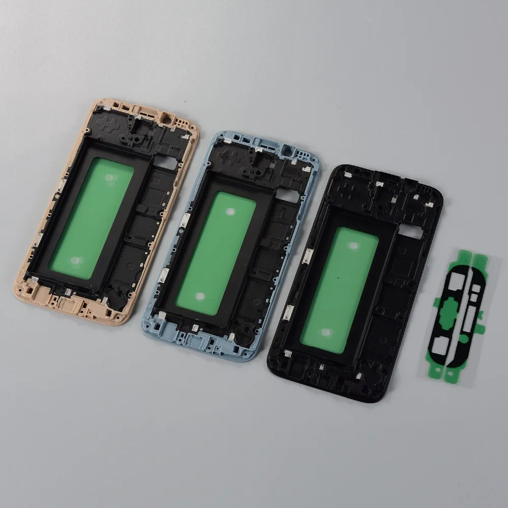 Housing Middle Frame For Samsung Galaxy J7 Pro 2017 J730 J730F J730G J730FD LCD Faceplate Frame Replacement part with Adhesive