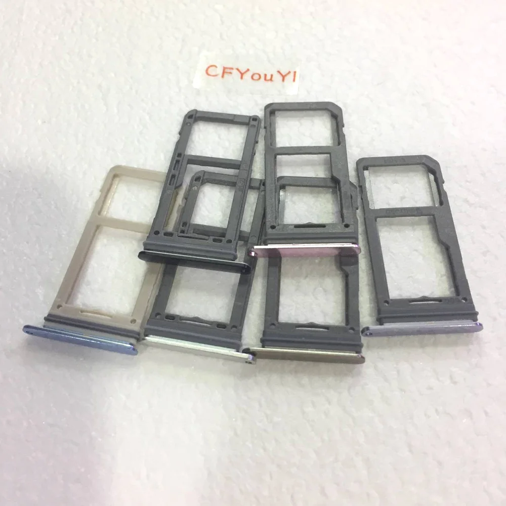 CFYOUYI Single SIM Micro SD Card Tray Slot Holder Part For Samsung Galaxy S8 G950 / S8 Plus G955