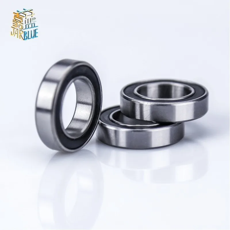 2pcs rubber sealed 440 stainless steel hybrid ceramic ball bearings S6903 6903 2RS 17*30*7mm Si3N4 bike part