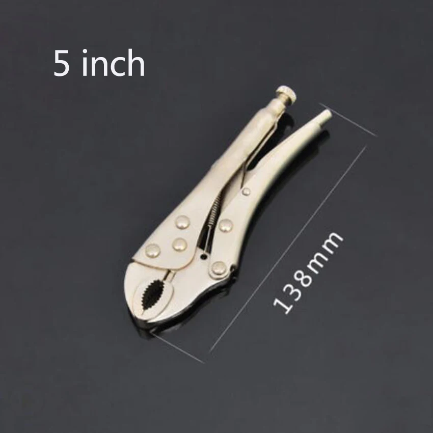 5/7/10 Inch Vigorously Flat Pliers Hand Tools with Smooth Handle and Round Clamp Mouth Fast Fixing Clamp