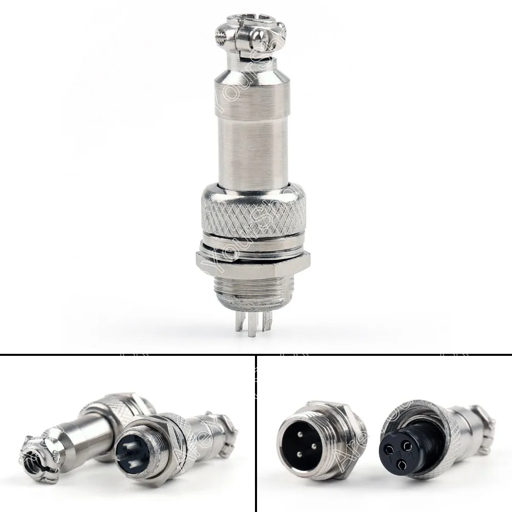 Areyourstore 5 комплектов/30 комплектов, 3-контактный XLR 12 мм аудио Папа + гнездовой кабель, адаптер, крепление на корпус