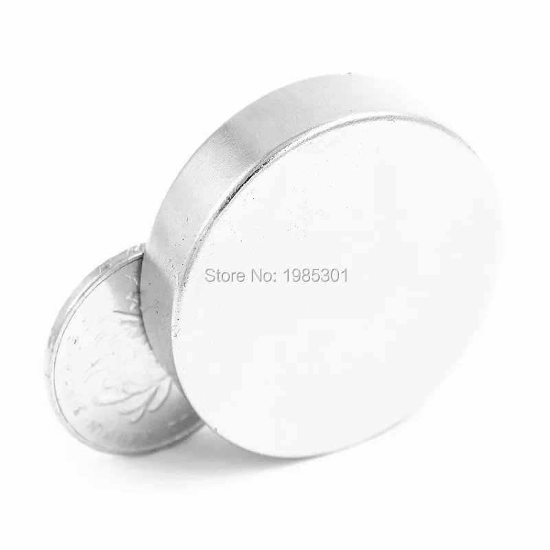 5pcs Strong Round Dia 40mm x 10mm N35 Rare Earth Neodymium Magnet Art Craft Fridge 40x10mm