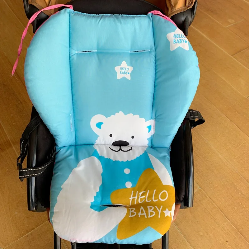 Nette Eisbär Baby Kinderwagen Sitzkissen Kinderwagen Pram Baumwolle Matratze Baby Wagen Sitz Polsterung Liner Kinderwagen Zubehör