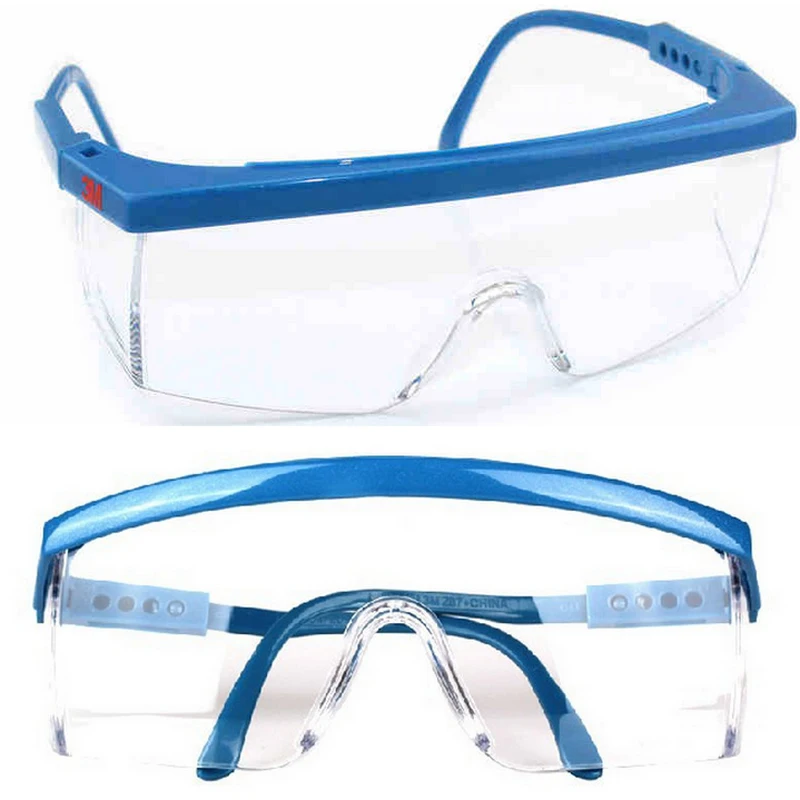 3M-gafas de seguridad 1711, antiviento, antiarena, resistentes al polvo, transparentes