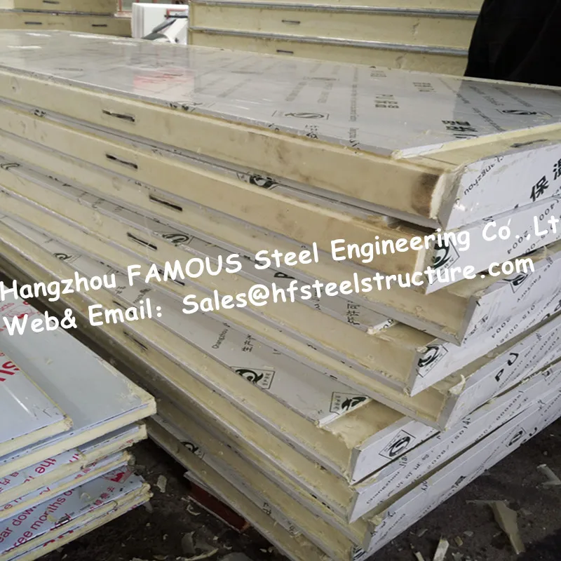 Typical Insulation Material Pu Cold Room Panel And Sandwich Cooler Panel For Polyurethane Freezer And Cold Storage System