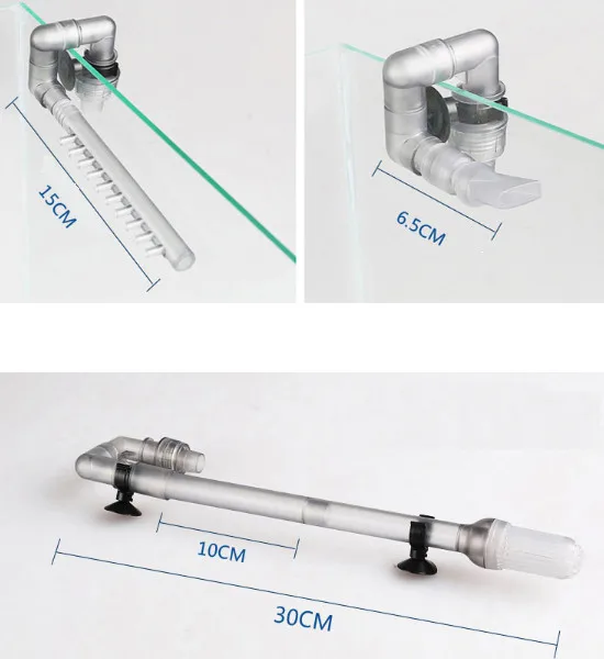 SUNSUN Transparent LW-602B/LW-603B Aquarium Pre-filter With Filter Cotton Mini Fish Tank Filter Barrel With 6W Pump