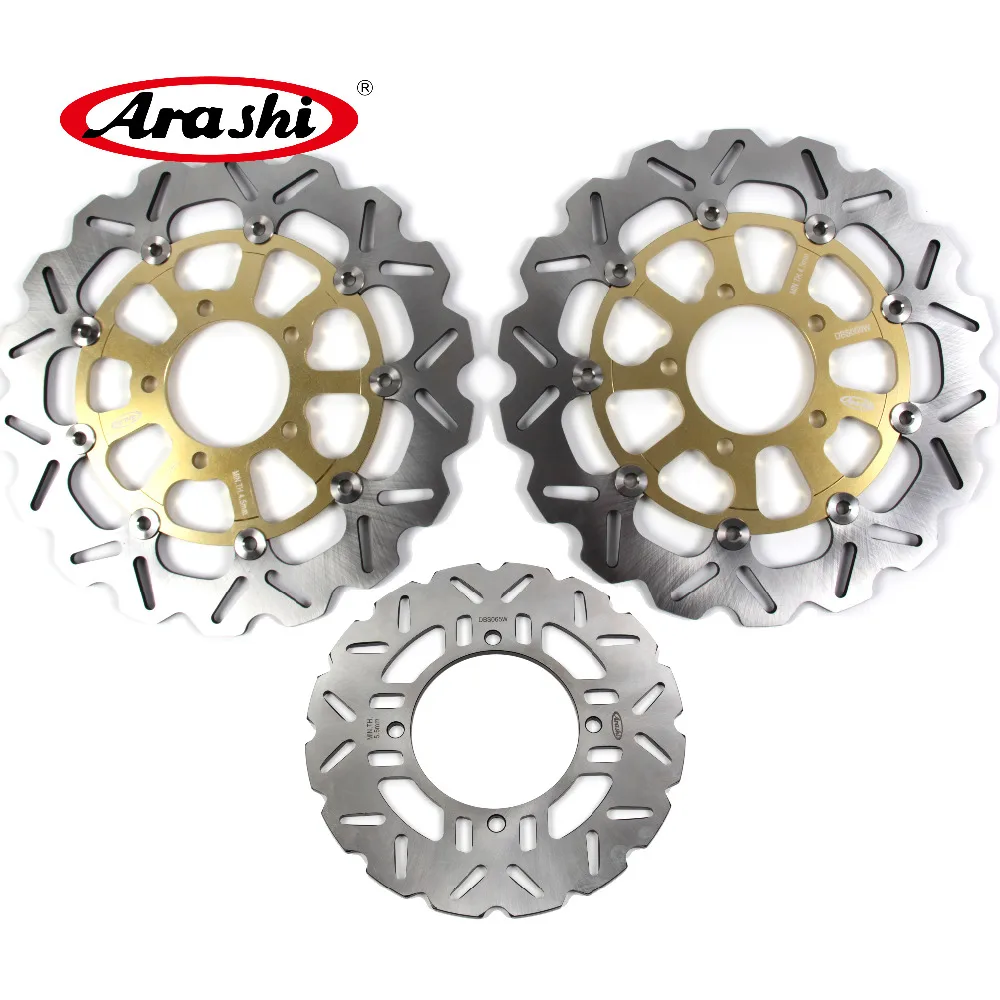 

Arashi 1 Set For KAWASAKI ZZR 1400 2006-2007 CNC Full Floating Front Rear Brake Discs Disk Brake Rotors ZZR-1400 2006 2007