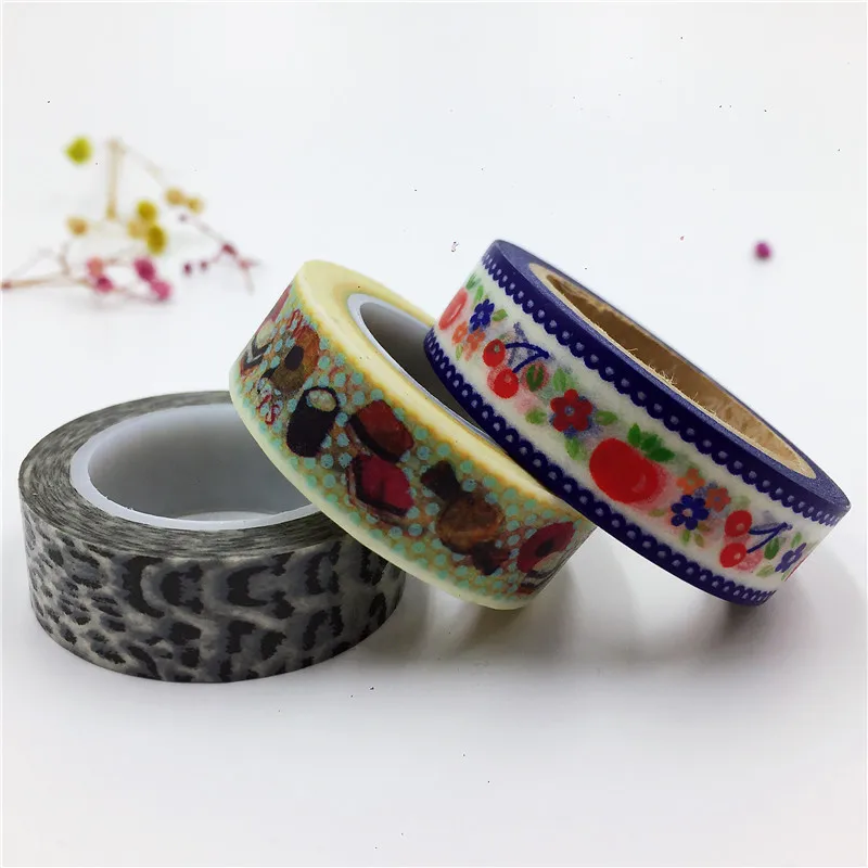 Free shipping Beautiful 15mm*10m high quality japanese washi tape/Cherry and Candy and Pantherine masking japan washi tape