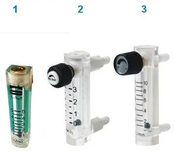 LZQ-2 3LPM plastic air flowmeter ( H=80mm Oxygen flow meter)with control valve for Oxygen conectrator ,it can adjust flow